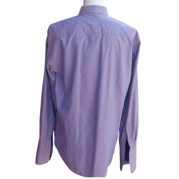 DOLCE & GABBANA SZ 16 French Cuff Men's Button Up Mauve Dress Shirt - Picture 2 of 16